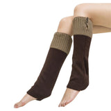 Women's Fashion Winter Warm Knit Crochet High Knee Leg Warmers Leggings Boot For Ladies