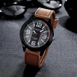  PU Leather Men's Quartz-watch | Quartz Wristwatches Military Watch |