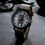  PU Leather Men's Quartz-watch | Quartz Wristwatches Military Watch |