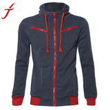 JECKSION Men's Stylish Warm Hooded Sweatshirt Zipper Coat Jacket Outwear Sweater