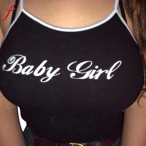 BABY Girl Letters Printed Tank Top | Summer Fashion Tops Casual Tops |