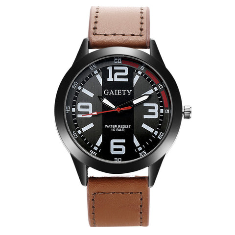  PU Leather Men's Quartz-watch | Quartz Wristwatches Military Watch |