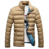 Men Winter Solid Windbreak Jacket|WaterResistant jacket|Quilted jacket