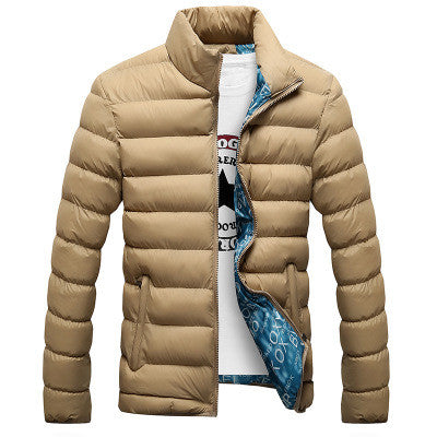 Men Winter Solid Windbreak Jacket|WaterResistant jacket|Quilted jacket