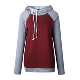 Women's Funnel Neck Collar Oblique Zipper Casual Tunic Long Sleeve Hoodie Pullover Sweatshirt for Autumn Winter