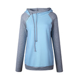 Women's Funnel Neck Collar Oblique Zipper Casual Tunic Long Sleeve Hoodie Pullover Sweatshirt for Autumn Winter