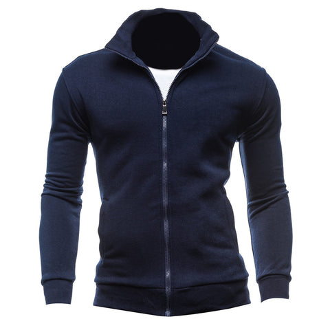 Men Autumn Winter Hoodies Fashion Sweatshirt Casual Zipper Long Sleeve Hoody Fitness Hip Pop Outwear Cardigan Hoodie Tops 3XL