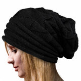 Women Winter Crochet Hat Wool Knit Beanie Warm Caps