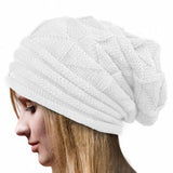 Women Winter Crochet Hat Wool Knit Beanie Warm Caps