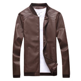 HEE GRAND 2018 Male Leather Men Slim Washed Pu Leather Motorcycle Jacket Casual Jacket Collar Young Men Plus Size M~5XL  MWP441