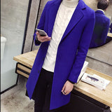 TANGNEST Autumn Winter Coat Men 2018 New Arrival Casual Fashion Long Trench Coat Male 8 Solid Colors Slim Handsome Jacket MWF291