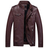HEE GRAND 2018 Spring Men Leather Jackets Jaqueta De Couro Masculina Men's  PU Jacket And Coat MWP432